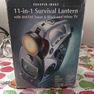 Sharper Image Multi-Function Silver Lantern